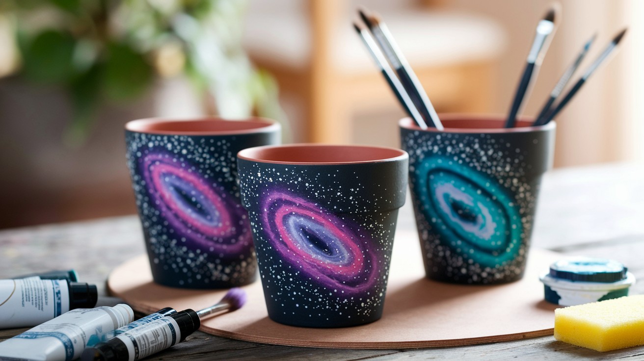 Galaxy & Space-Inspired Pots