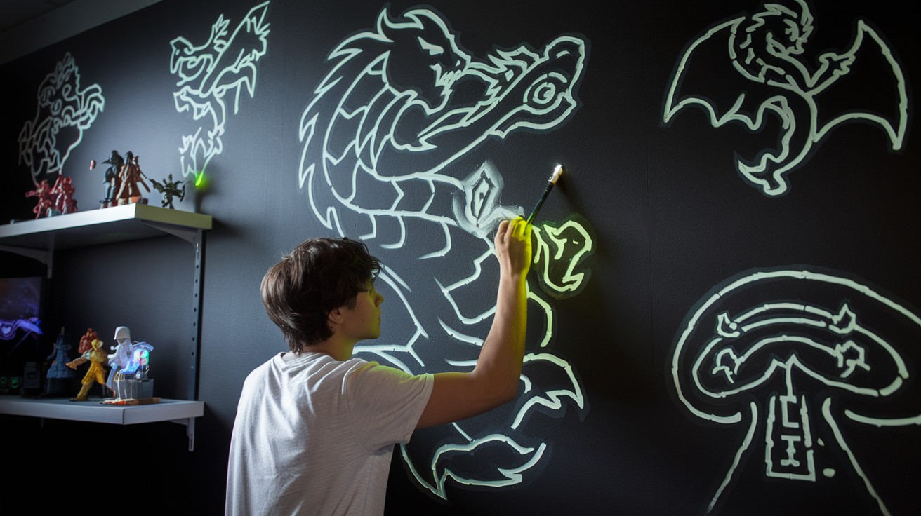 Glow Paint Wall Art