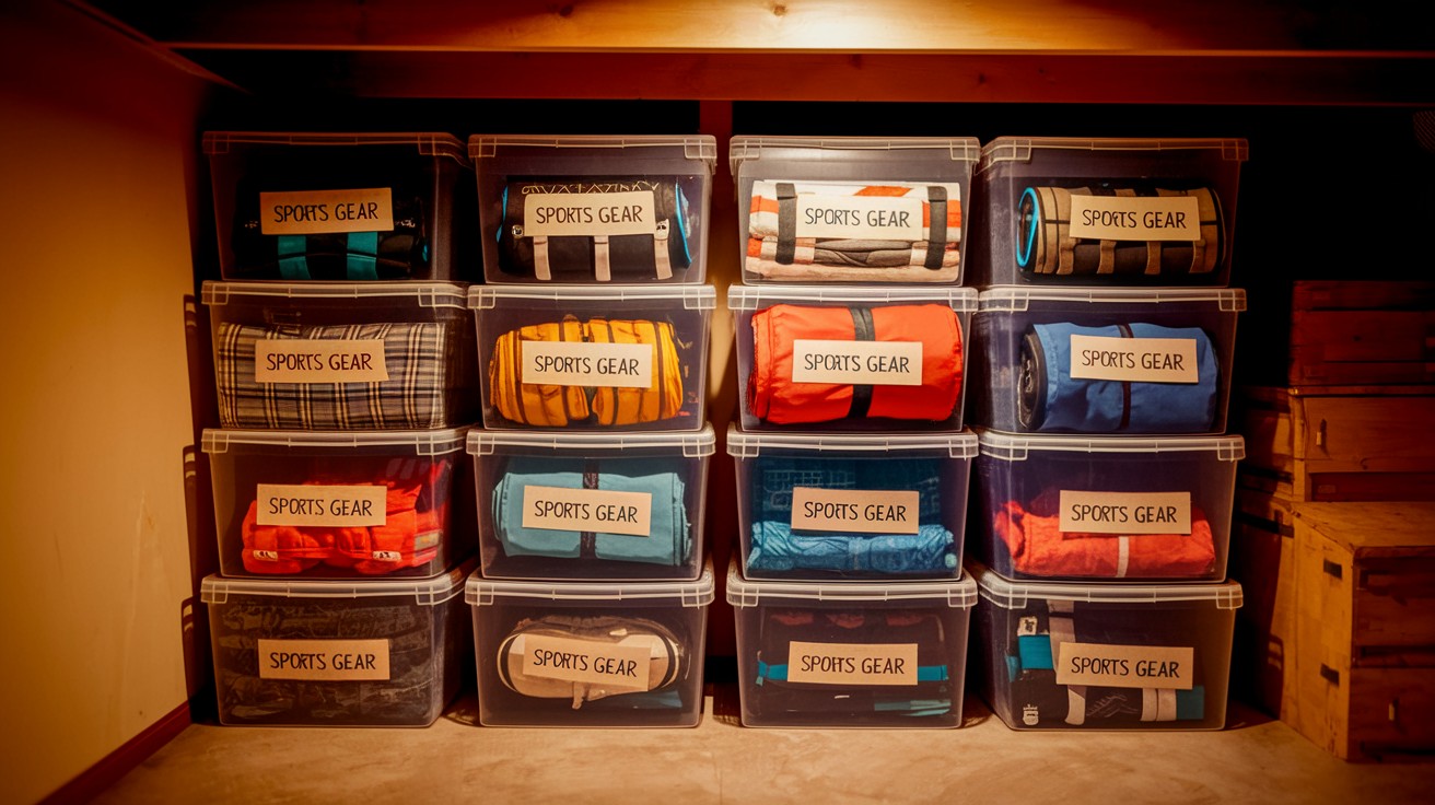 Incorporate Storage Bins or Baskets