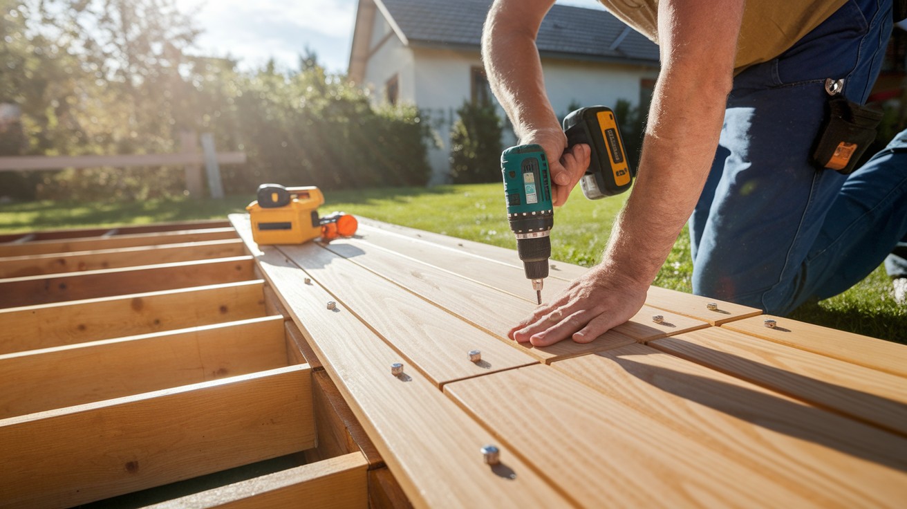 Install the Porch Flooring