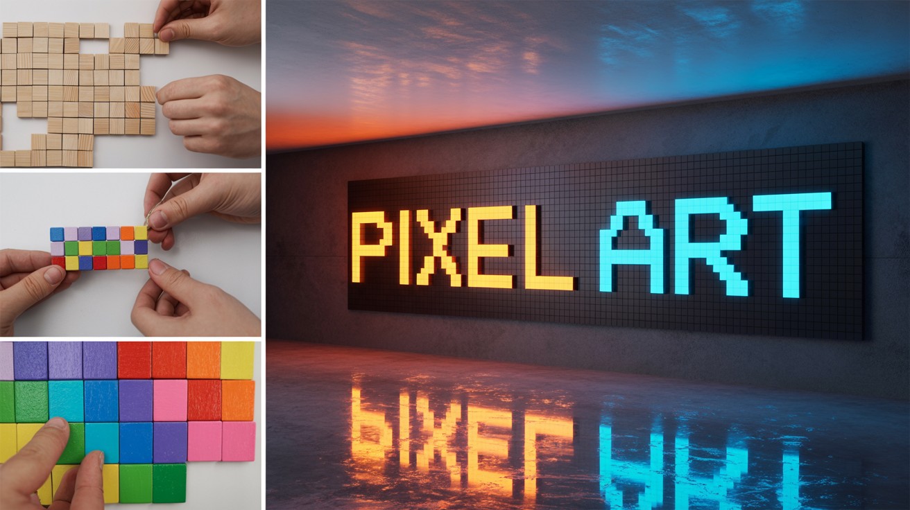 LED Pixel Art Wall