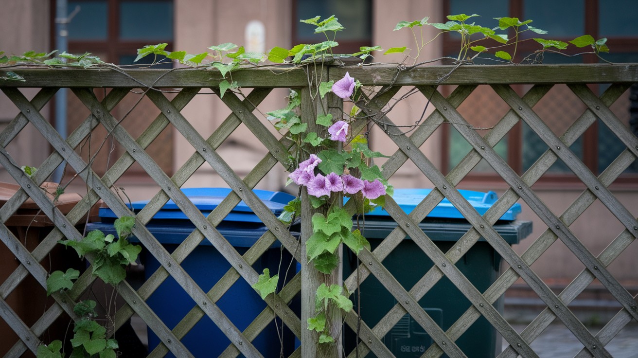 Lattice Garbage Can Screen