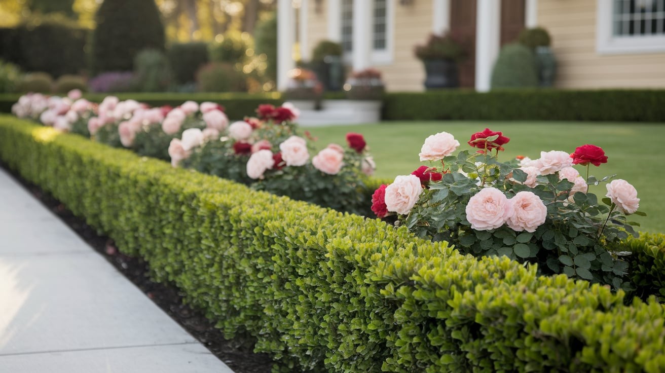 Low-Maintenance Shrub Rose Hedges