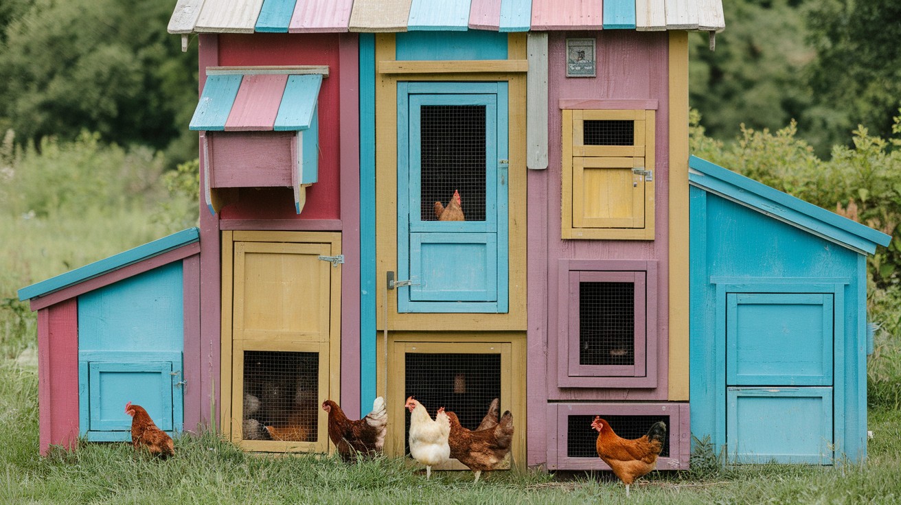 Mixed-Material Coop with Leftover Fence Boards