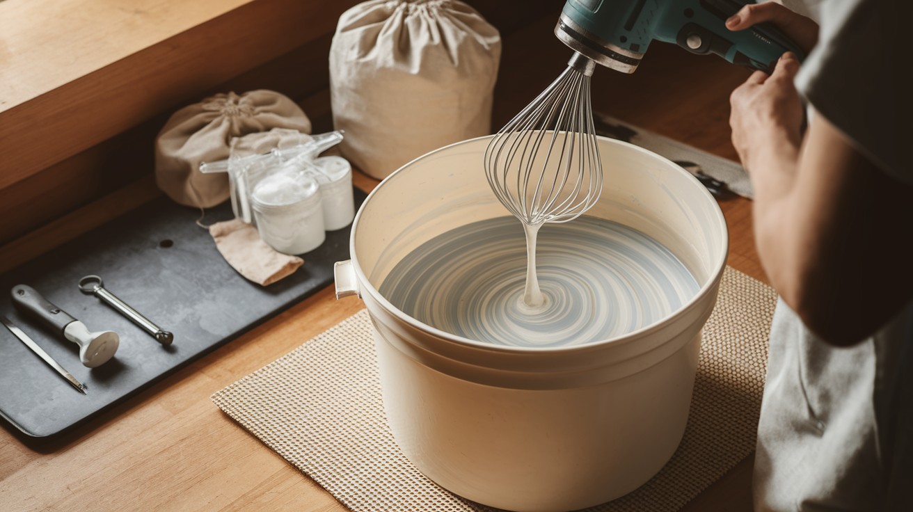 Mixing Limewash Paint