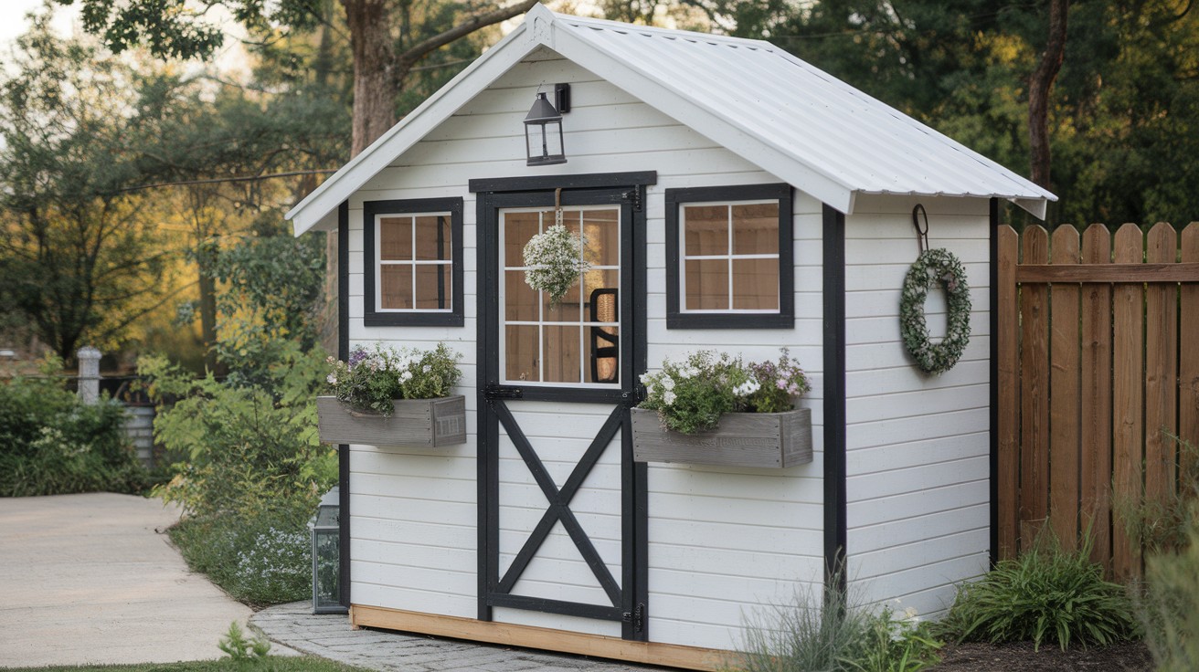 Modern Farmhouse-Style Pallet Shed