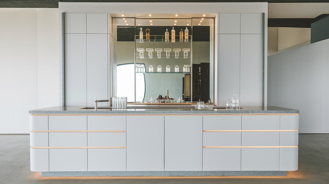 Modern Minimalist Wet Bar