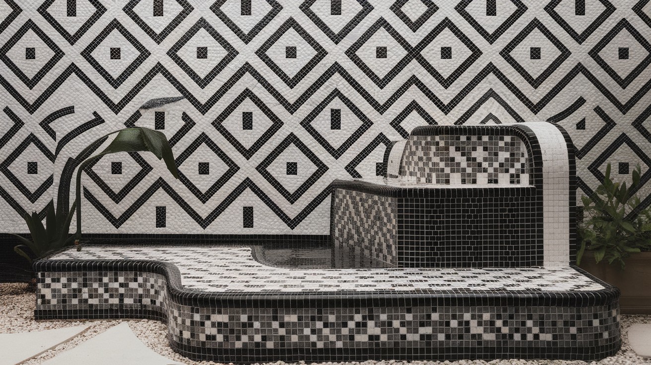 Monochrome Tile Mosaic