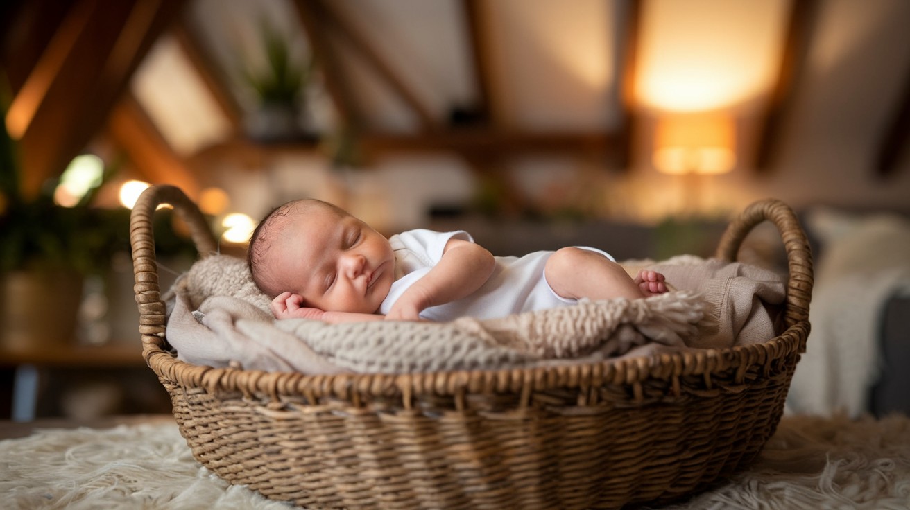 Newborn in a Basket