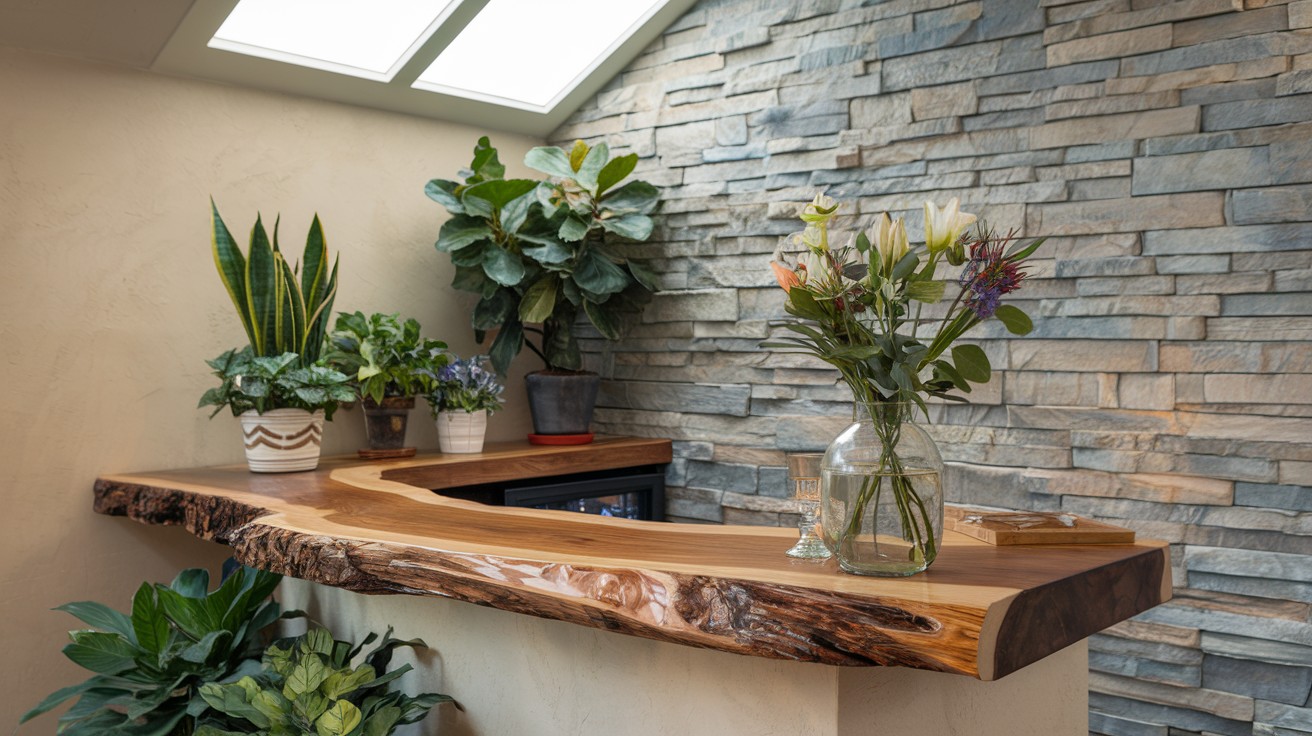 Outdoor-Inspired Indoor Bar