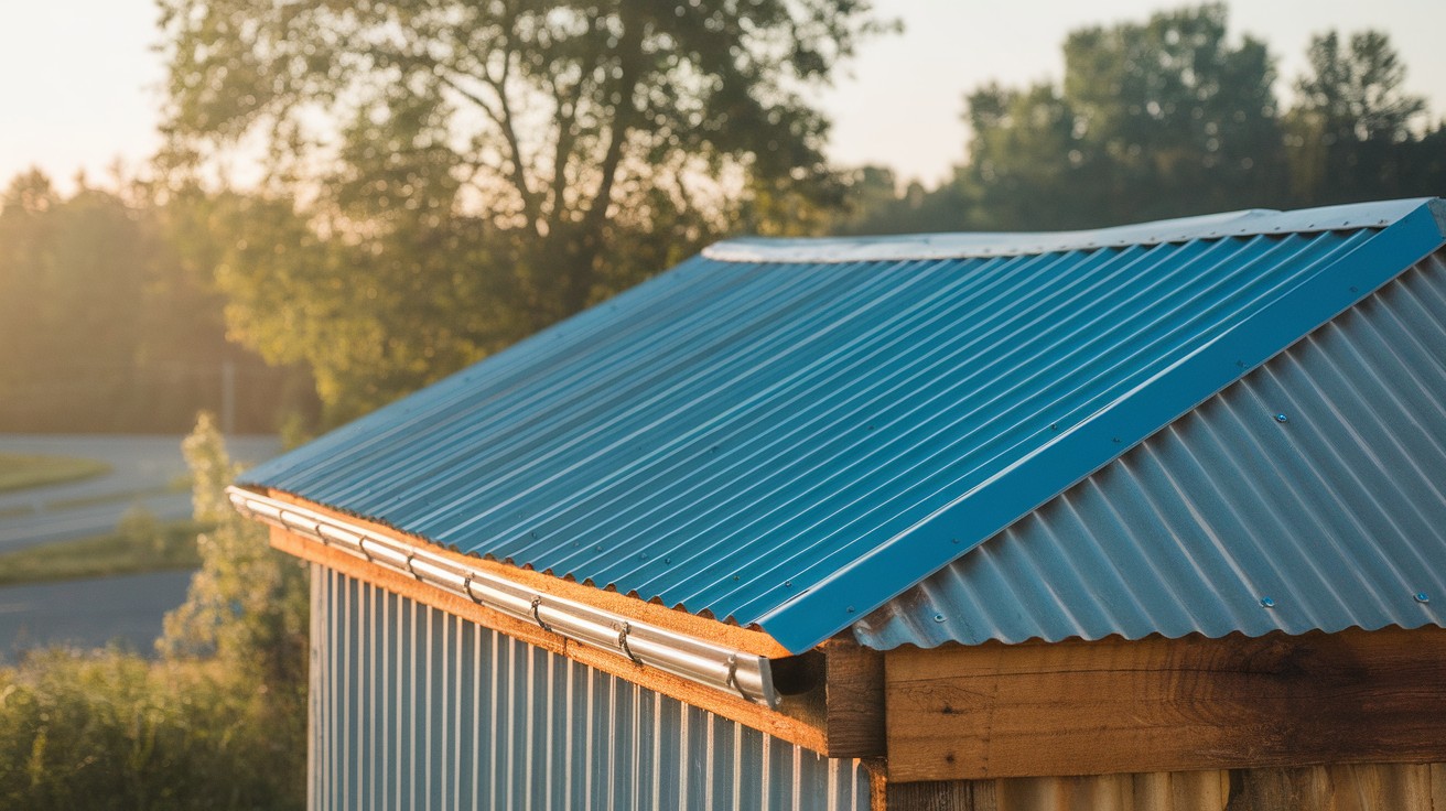 Pallet Storage Shed with Tin Roof