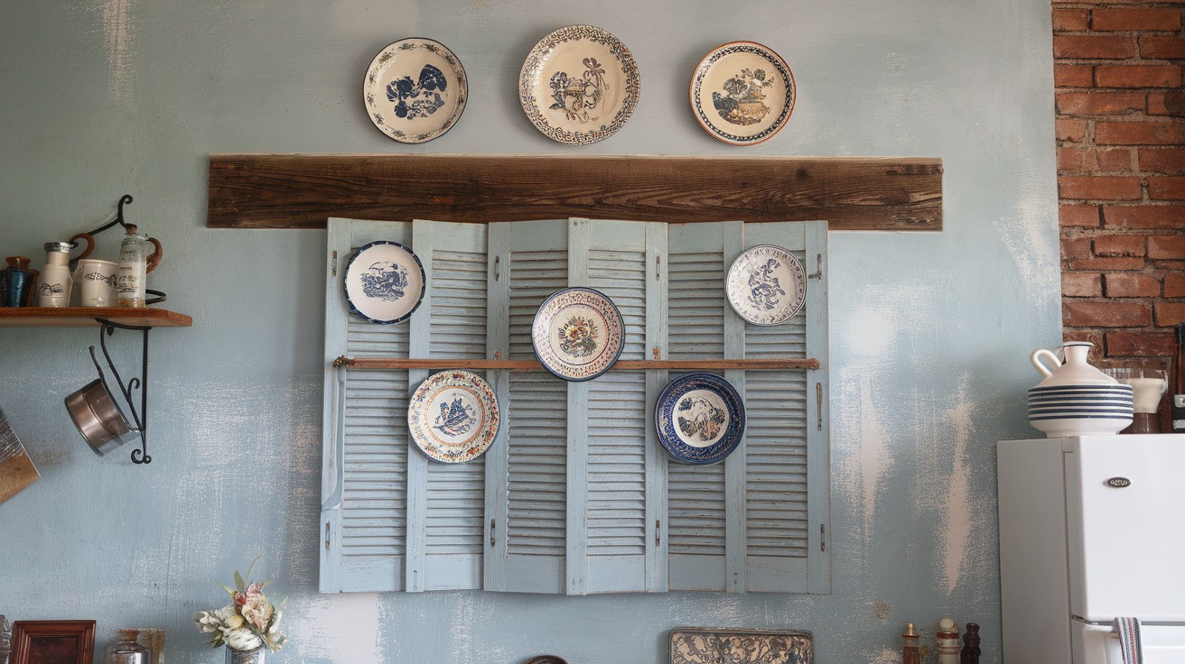 Reclaimed Shutter Plate Holder