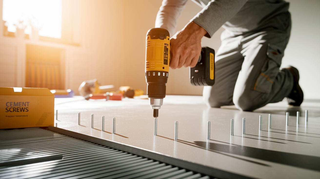Secure the Cement Board