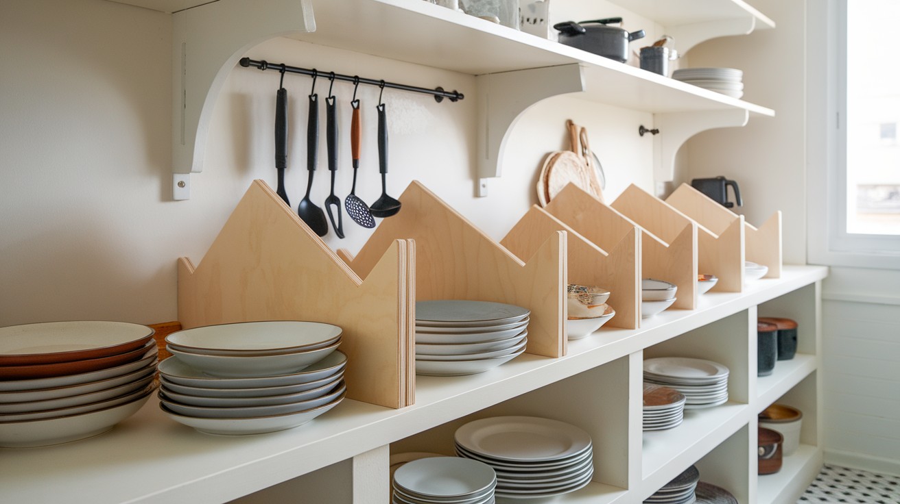 Shelf Divider Plate Organizer