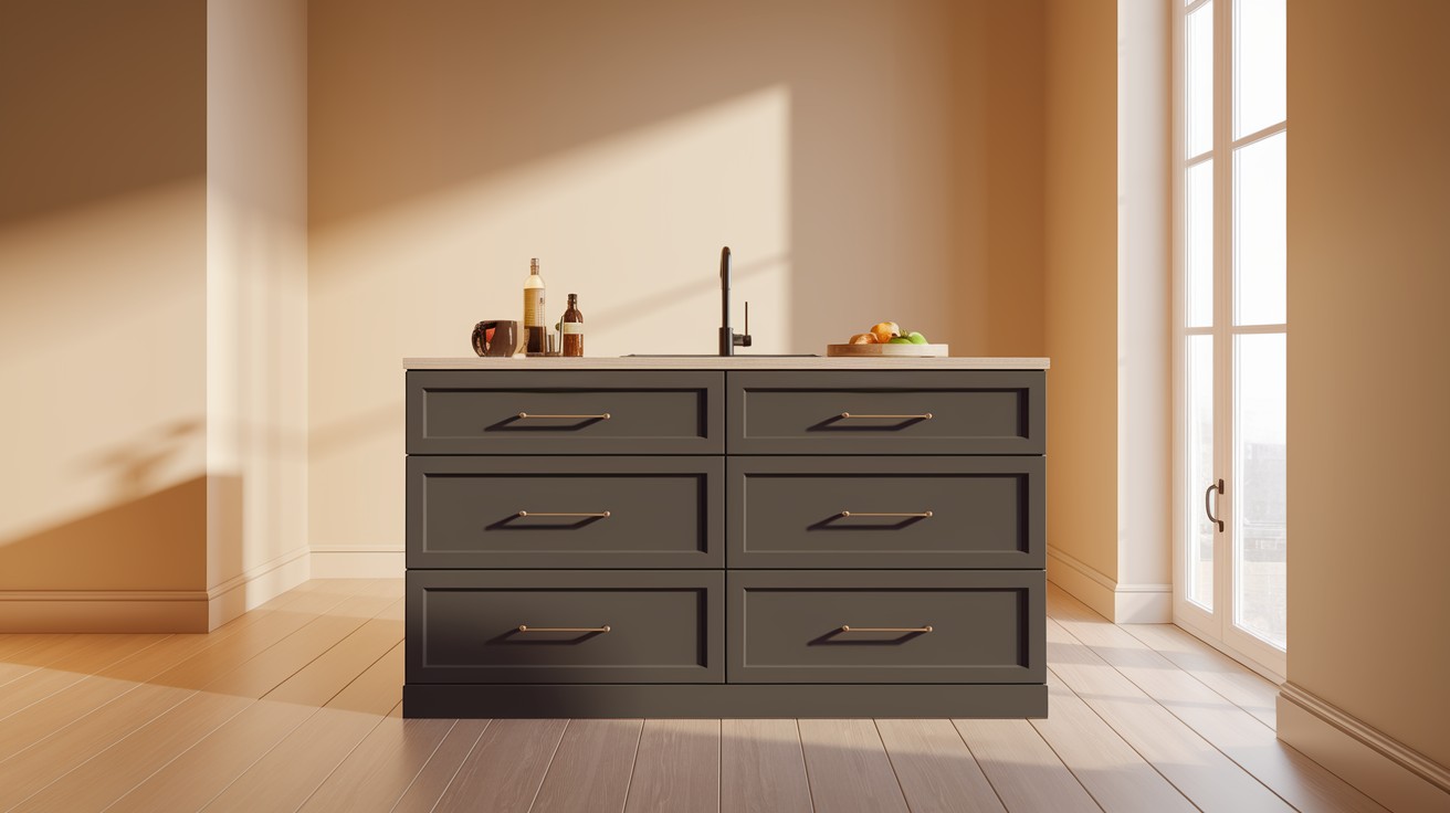 Sleek Kitchen Centerpiece