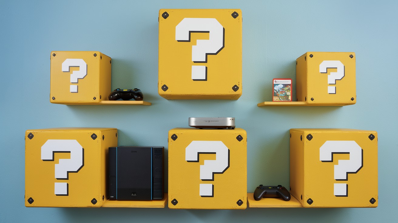Super Mario Block Shelves
