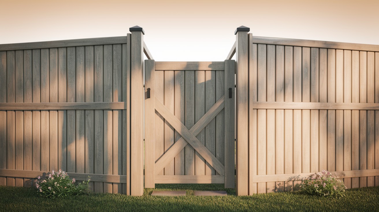 Three-Sided Fence with Gate