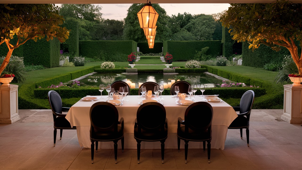 Tuxedo-Inspired Dining