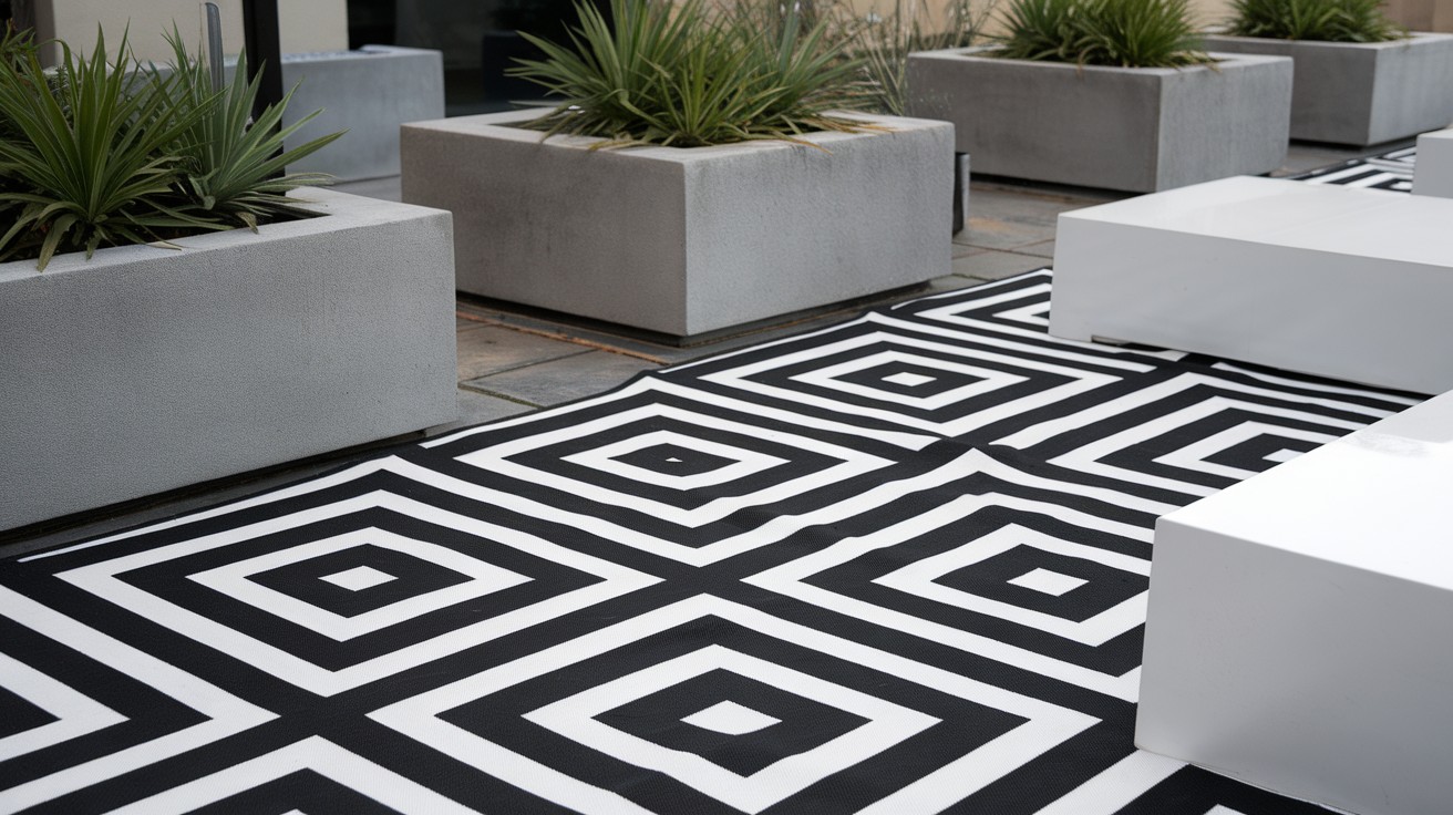 Two-Tone Outdoor Rug