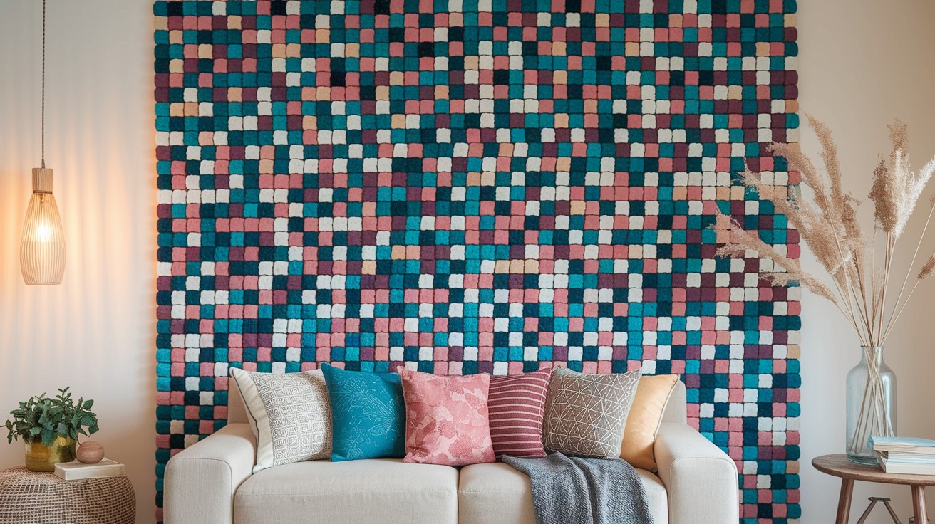 Upcycled Fabric Scrap Mosaic