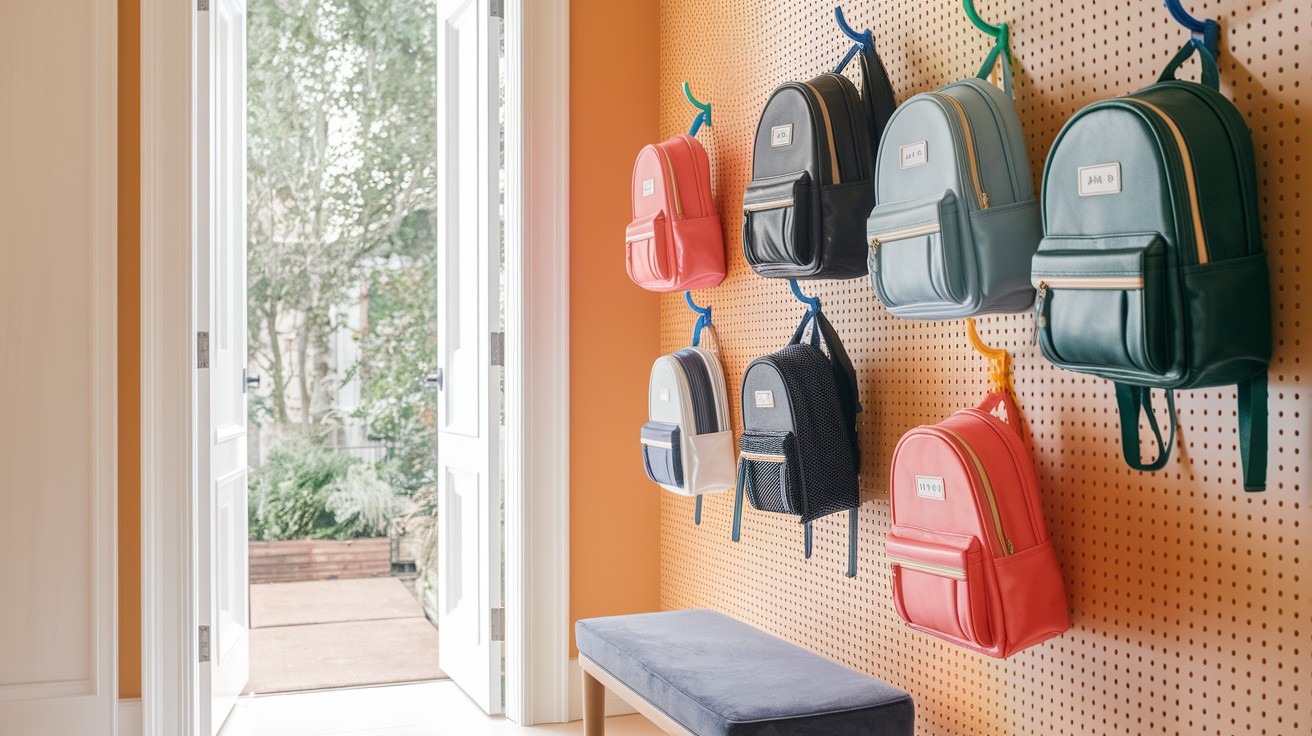 Use Wall Hooks or Pegboards
