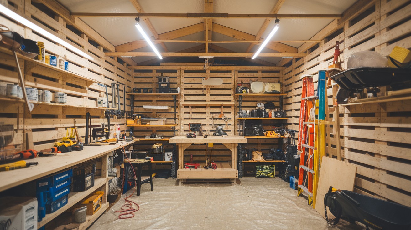 Walk-In Pallet Workshop Shed