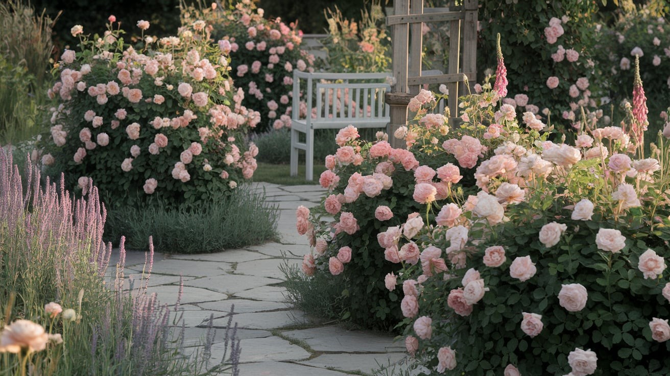Wild English Rose Garden Style