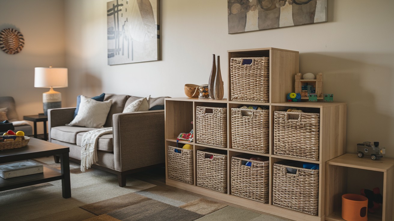 Woven Baskets in Cube Units