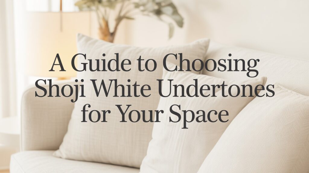 A Guide to Choosing Shoji White Undertones for Your Space