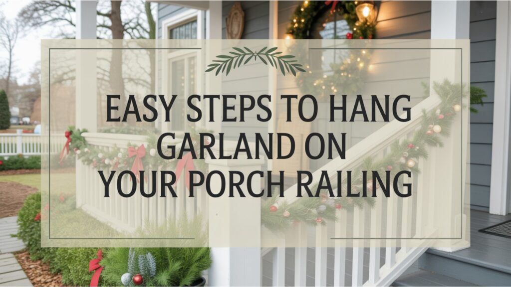 Easy Steps to Hang Garland