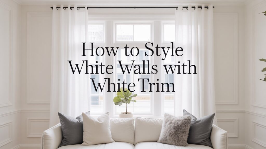 How to Style White Walls