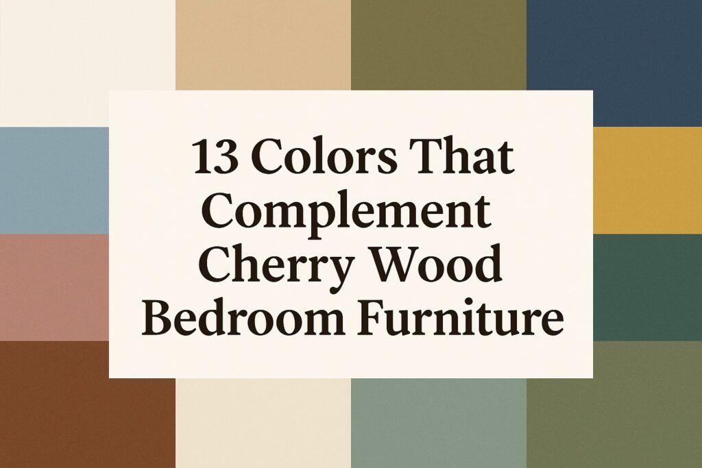 13 Colors That Complement Cherry Wood Bedroom Furniture