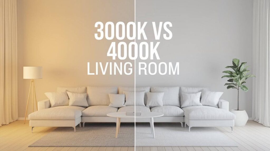 3000K vs 4000K Living Room