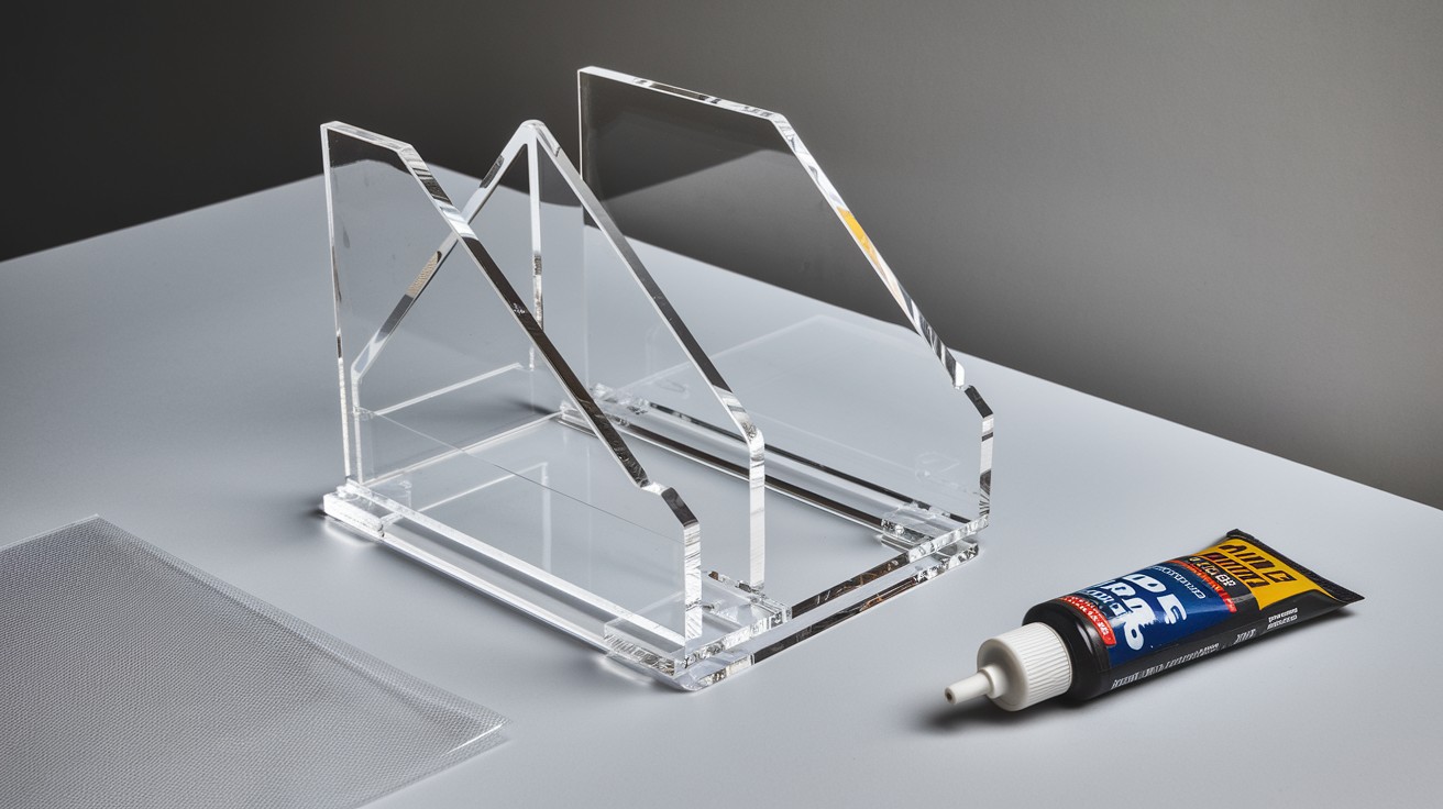 Acrylic Sheet & Super Glue Napkin Stand
