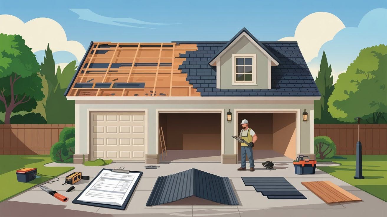 Average Garage Roof Replacement Costs
