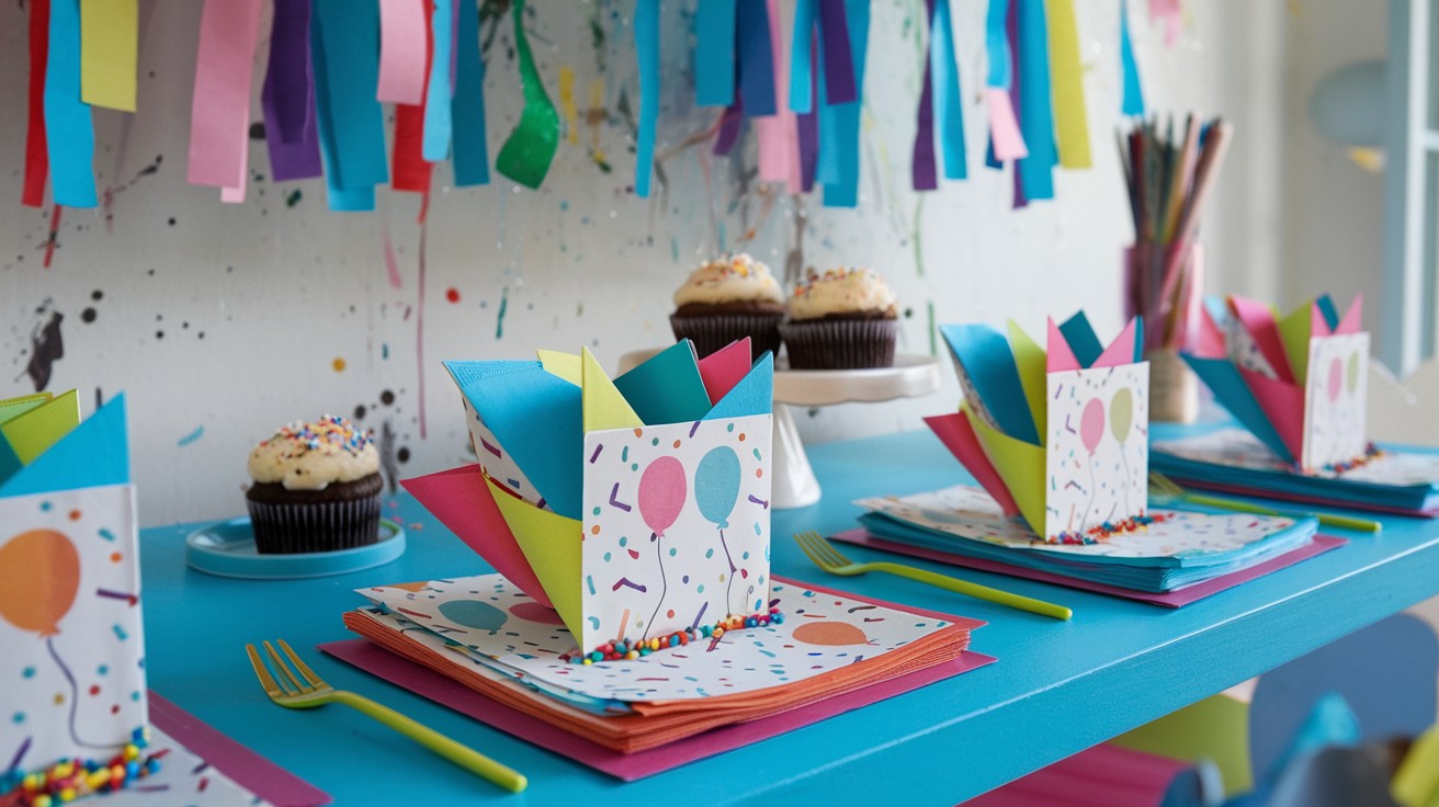 Birthday Party Custom Cardstock Holder
