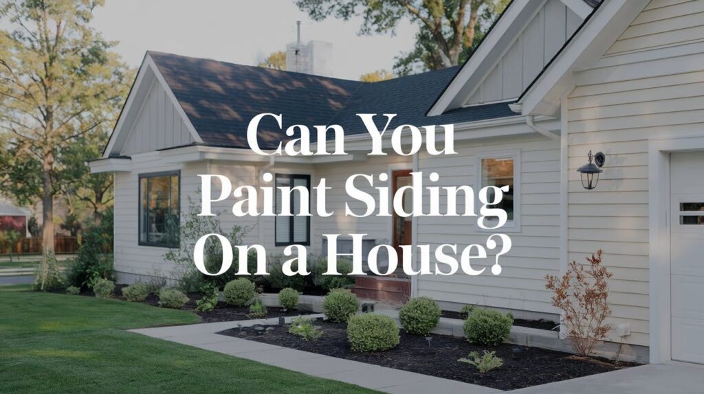 Can You Paint Siding on a House