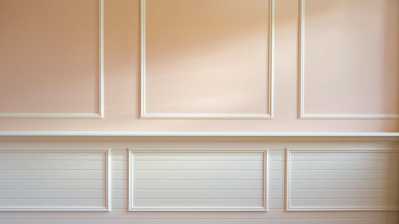 Chair Rail Style Divider Between Shiplap and Painted Wall