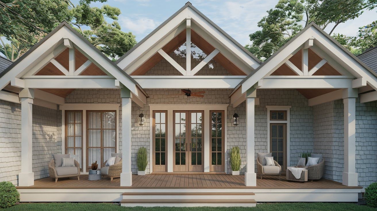 Combination Porch Roof Designs