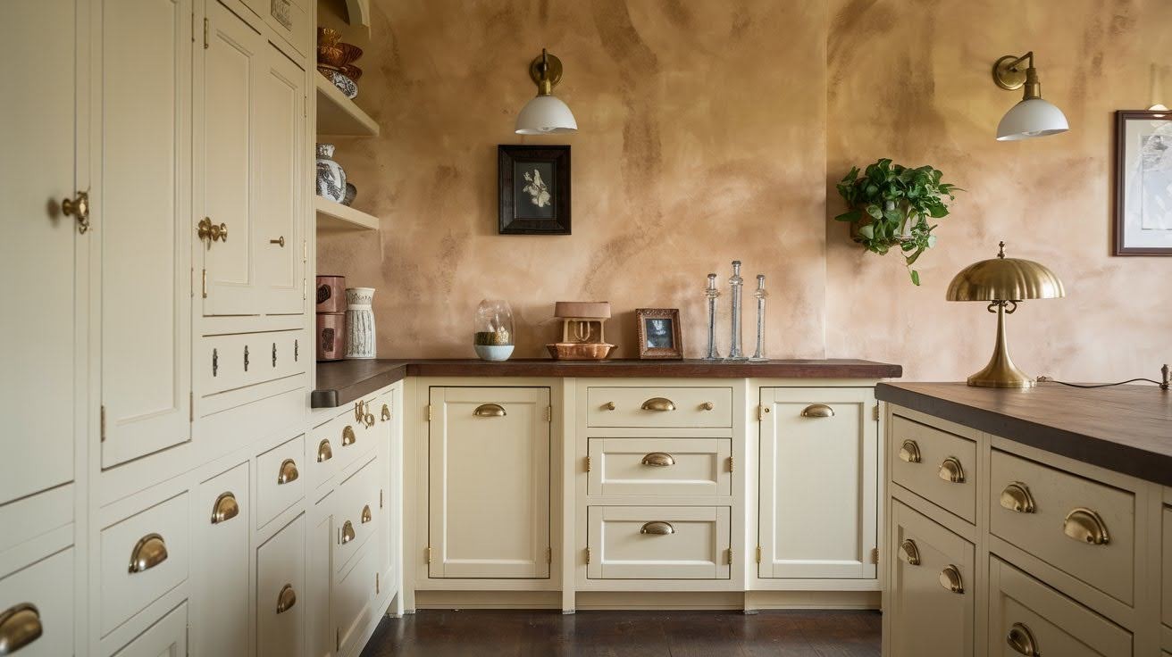 Cream and Warm Beige