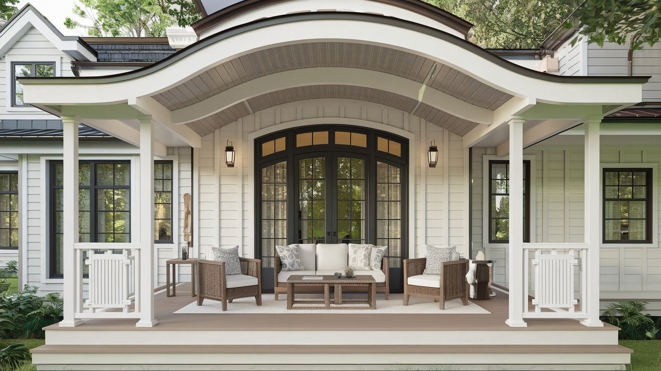 Curved Roof Porch