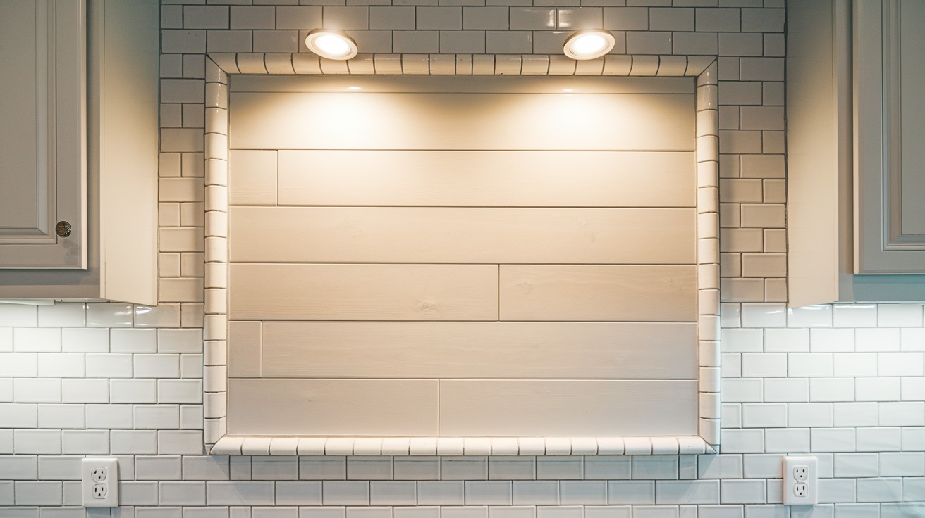 Framing Shiplap with Decorative Tiles