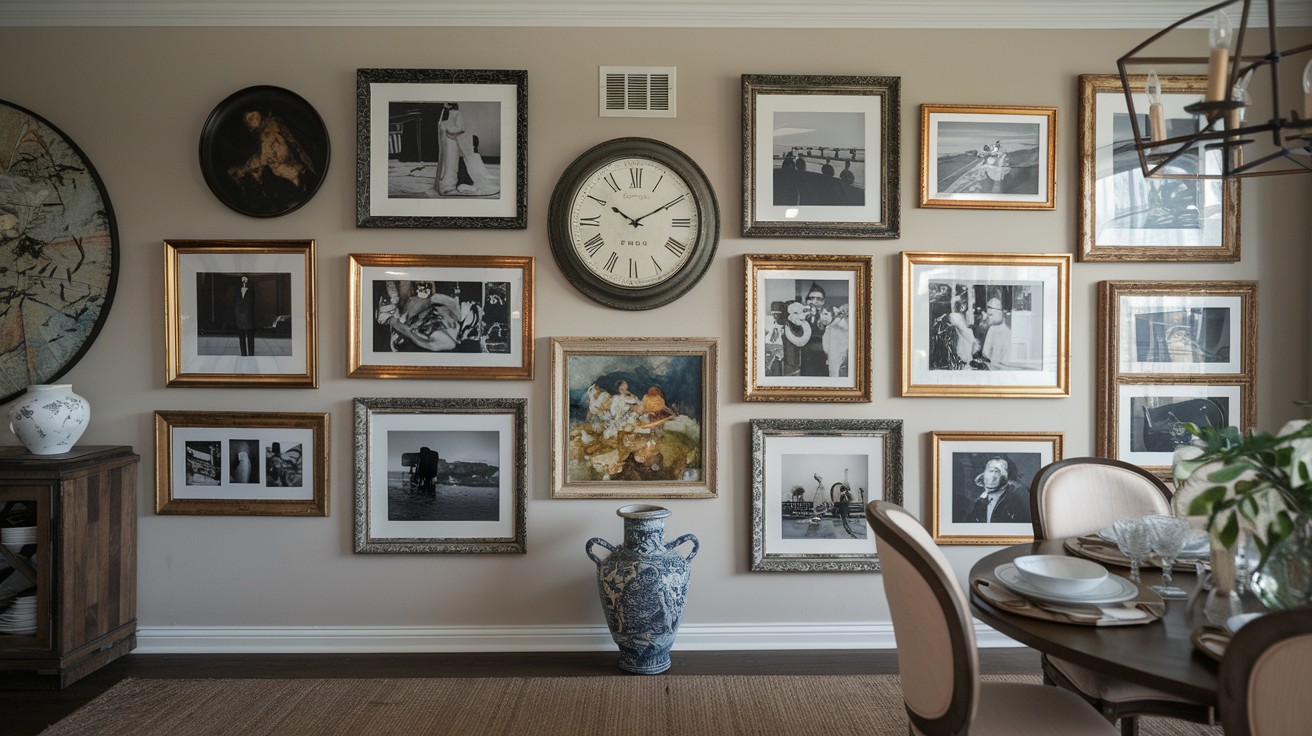Gallery Wall as a Dynamic Focal Point