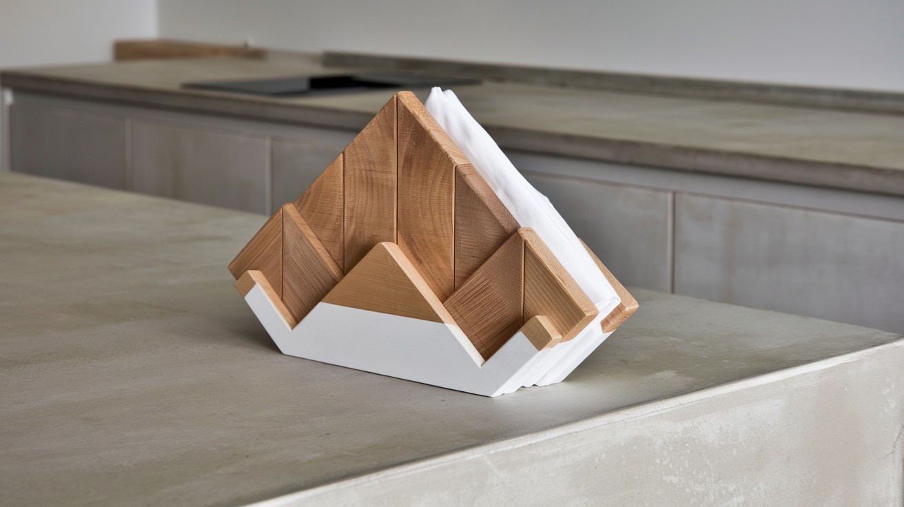  Geometric Wooden Holder with Paint Dip
