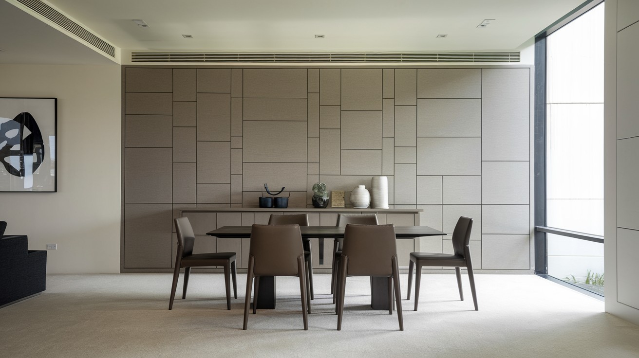 Hidden Storage Wall with Panel Fronts (stylish + space-saving)