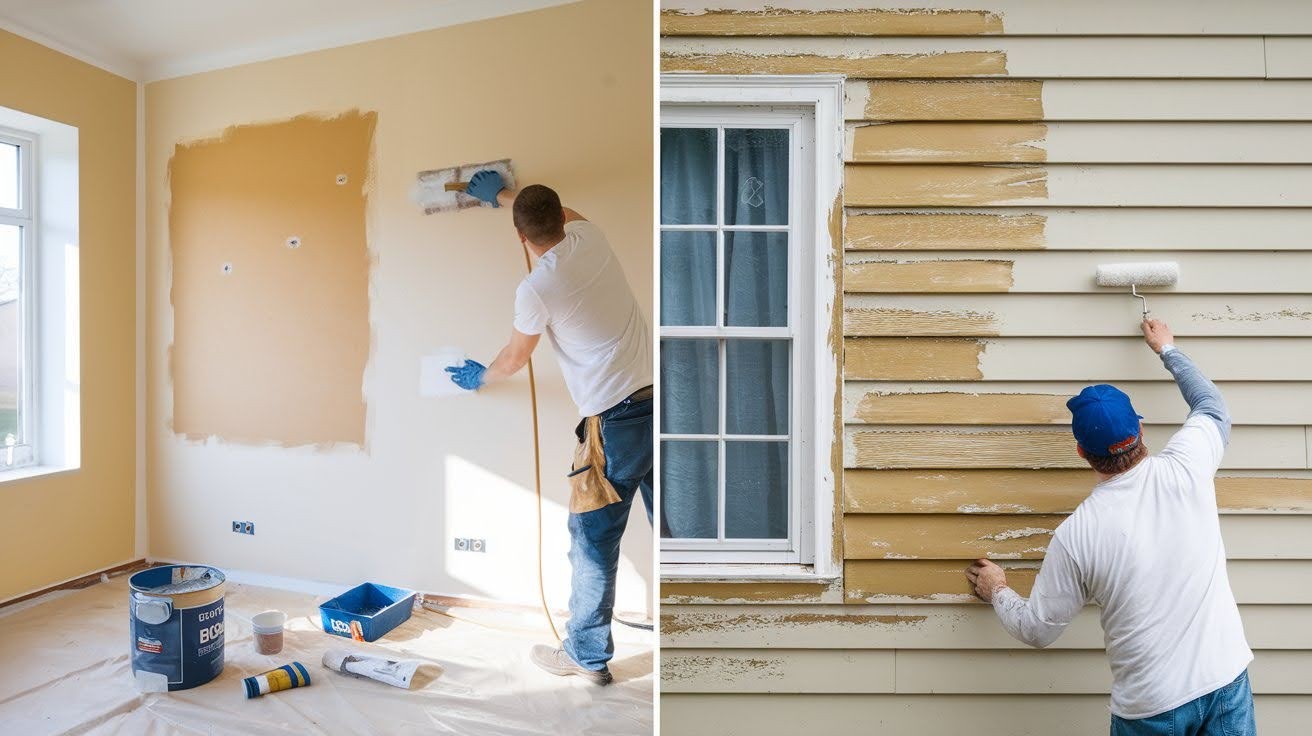 How Application Differs Between Interior And Exterior Paints