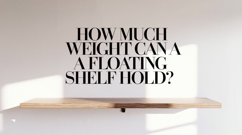 How Much Weight Can a Floating Shelf Hold