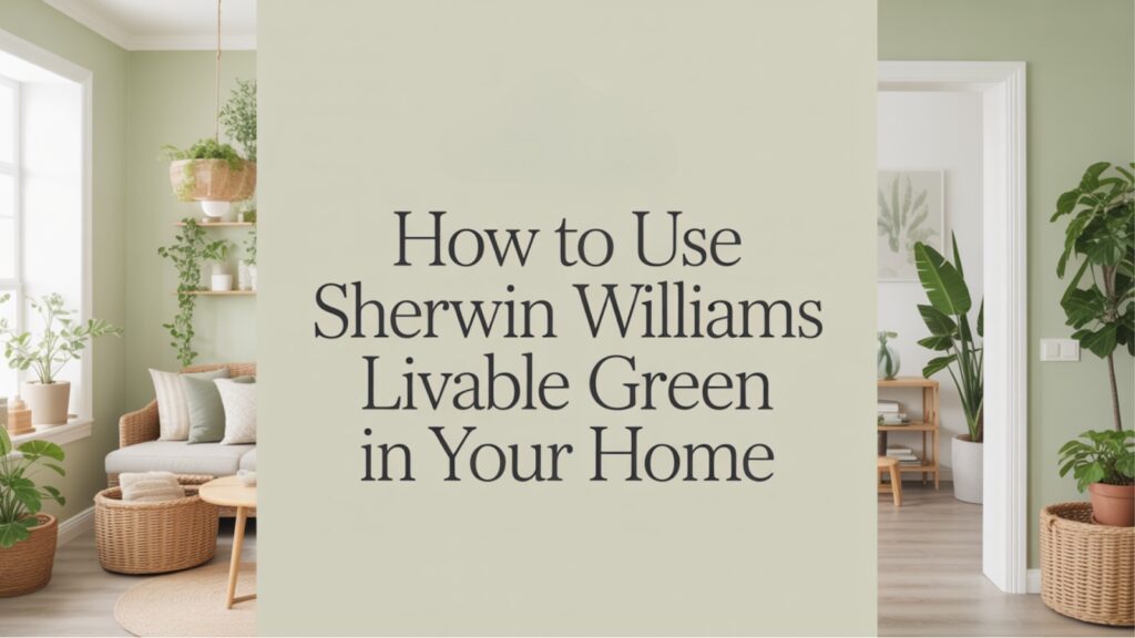 How to Use Sherwin Williams Livable Green in Your Home