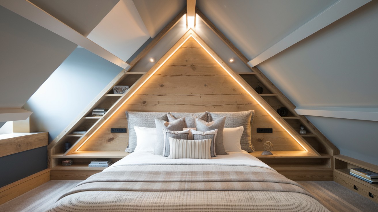 Install a Built-in Headboard That Follows the Angle