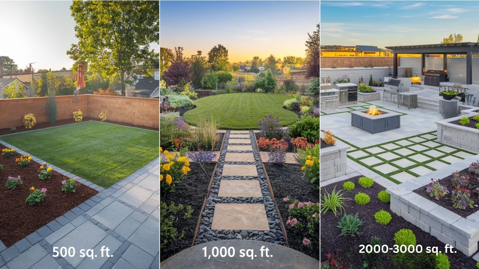 Landscaping Cost by Yard Size